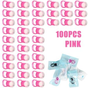 JUNMIAO | Disposable Black/Pink Microblading Ink Rings with Sponge Cups Medium Holder for Permanent Makeup And Tattoo Individually Package