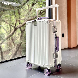 Fashionable Wide Pull Rod Luggage Suitcase Handheld Carry-On Bag No Check-In Fee for Women Compact Size for Short Trips