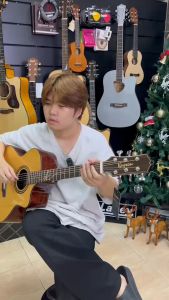 Kaysen KA1 All Solid กีต้าร์โปร่ง 41" Acoustic Guitar 41" พร้อมกระเป๋าหนา 20mm ปิ๊ก3อัน ประแจขันคอ