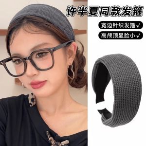 Womens Knitted Hairband Summer Fashion Comfortable Wide Edge No Slip Headband Non-Tightening Hair Accessories LULU LAM Original Design