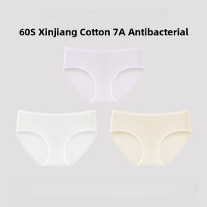 MiiOW | Pure Cotton Breathable Triangle Panties For Teenage Girls Seamless Comfortable Underwear Mid-Waist Design Antibacterial