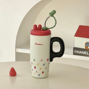 Large Capacity Aesthetic Insulated Cup With Ceramic Lining
