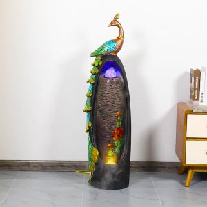 Water Feature Decorative Items Display Water Fountain Indoor Feng Shui Decorative Accessories Water Fountain Indoor Humidifier Hallway  Fengshui Wheel Circulating Water Landscape