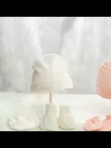 Boys and Girls Warm Three-piece Set of Hats Gloves and Socks Solid Color Soft and Comfortable Baby Products High Quality Durable Winter Comfortable and Warm Set