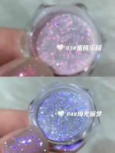 8Colors/Set Nail Crystal Diamond Powder Rainbow Shiny Nail Art Glitter Pigment Holographic Micro Glass Manicure Decoration Dust