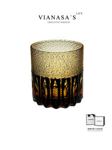 VIANASAs Handmade Crystal Hiroshima Chirashi Whiskey Glass Premium Retro Gift Ideal for Fine Dining And Beverage Servings