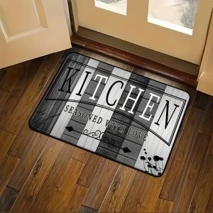 VIKAMA Modern Minimalist Kitchen Floor Mat - Dirt Resistant and Slip-Resistant Kitchen Carpet for Home Decoration