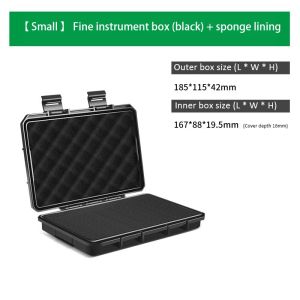 1PC Waterproof Storage Case Sealed Small Precision Instrument Parts Tool Storage Box Shockproof Safety Protect Equipment Box