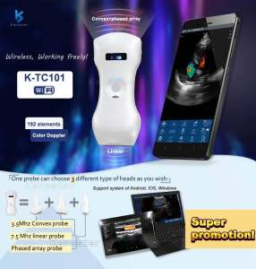 [Ready Stock] Official Karestar Medical Colour Doppler Ultrasound Wifi Ultrasonic Probe 3 in 1