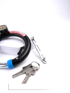 Bicycle Security Lock Round Steel Anti Theft Key Lock Outdoor Cycling MTB Bike Equipment