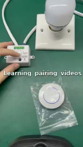 RF 433MHz Wireless Light Switch 240V 110V 10A Relay Controlle Mini Round Button Wall Panel Switch Remote Control For LED Lamp