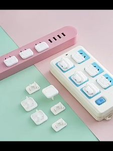 ฝาปิดรูปลั๊กไฟ 2 หลุม ที่อุดรูปลั๊กไฟ ที่อุดรูปลั๊กมีที่จับ ป้องกันเด็กแหย่รูปลั๊กไฟ ป้องกันไฟช็อต ปลอดภัยเพื่อลูกน้อย Socket protection cover