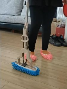 1 Pair Multifunction Floor Dust Cleaning Slippers Washable Microfiber Reusable Dust Mop Cleaning Lazy Shoe Cover