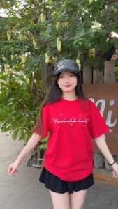 Áo thun tết form rộng local brand cổ tròn vải cotton 4c thoáng mát 1757 Miucho in mix