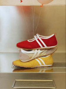 Toomanyshoes | Retro Color-block Casual Shoes