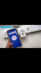 Ổ Cắm Thông Minh Wifi Tuya Smart life 15A Có Đo Điện Năng Tiêu Thụ Điều Khiển Từ Xa