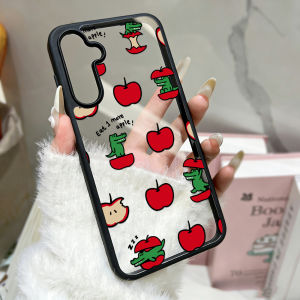 Silicone Matte Phone Case For Samsung Galaxy S25 Ultra Funda S24 Ultra S24 FE S23 Ultra S26 Prtotective Dinosaur Painted Cover