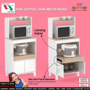 DISTRINDO Rak Dapur Rak Microwave Minimalis