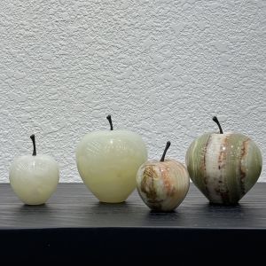 ช่อดอกไม้หยกแอปเปิ้ลตกแต่งบ้านสไตล์ใหม่ของจีน ชุดตัวอย่างห้องพักผู้เช่า อุปกรณ์ตกแต่งโต๊ะกาแฟ หยกธรรมชาติ