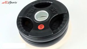ADSports 5KG Rubber Coated Olympic Weight Plates Dumbbell Inner Layer With Solid Cast Iron Fit Olympic Barbell Pemberat