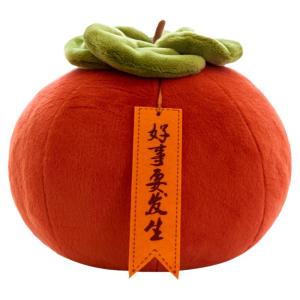 QIAOSHANG | Good Fortune Persimmon Shaped Plush Toy Pillow