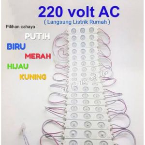lampu led 3 mata langsung colok listrik 220 volt  tanpa  perlu adaptor