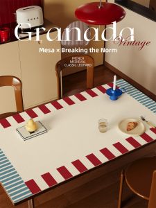 HOUGOUXIANG | Oil-Resistant Water-Repellent Wash-Free Rectangular Tablecloth PVC