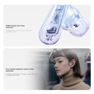 vivo | vivo TWS 5 In-Ear Active Noise Cancelling Headphones Bluetooth 5.4 4-Mic ANC IP54 Water Resistance Ceramic Tungsten Diaphrag