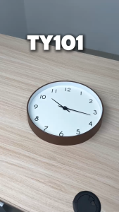 Oxihom Jam Dinding Bulat 25cm Jam Dinding Silent Aesthetic Mewah Modern Estetik TY101