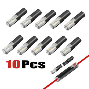 10Pcs/20Pcs/50Pcs 1-Way Quick Connection Cable Connector - No Soldering Single Wire with Locking Plug-In Type Black and Transparent Easy and Quick Wiring No Stripping Required Wire Connector Quick Connection