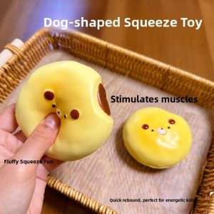 Super Soft Cheese Bread Squeezable Toy Stress Relief Finger Lickable Simulation Food Soft Elastic Toys for Children And Adults