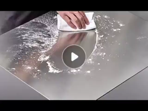 BrightCrown เขียง สแตนเลส เขียงและเขียงสแตนเลสเกรดอาหาร ความหนา 1.5 มม กันเชื้อกันสนิม ฏิบัติครัวเครื่องมือ ไม่มีเศษอาหารติด