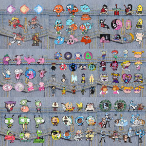 4-19pcs/set Cartoon Anime Characters Enamel Pins Custom Cute Little Monk Brooches Lapel Badges Funny Jewelry Gift for Friends