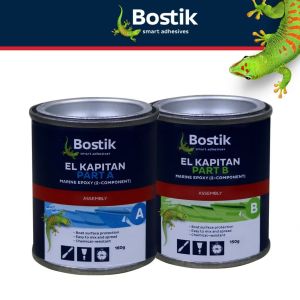 MARINE EPOXY EL KAPITAN BOSTIK MULTIPURPOSE EPOXY FOR BONDING FINISHING REPAIR OF BOATS PAINTABLE 1/8L - 1/2L
