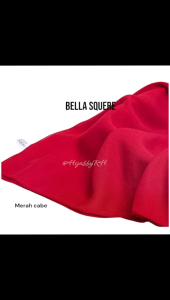 Kerudung Segiempat Bella Square Jilbab bahan Pollycotton Hijab Ukuran 110cm X 110cm
