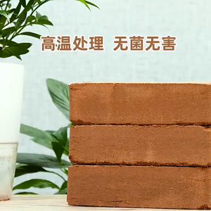 Coconut Peat Block Brick Organic Fertilizer 100% Natural & Sustainable Water Retention & Aeration Fully Reusable for Balcony Vegetable Planting Orchid Soil Nutrient Soil Low Salt