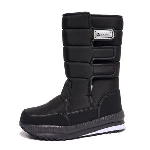 Mens Winter Thick Cotton Shoes Warm Lined Large Size Senior High-top Anti-slip Snow Boots