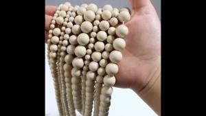 1 Strand Natural Stone Beads 4/6/8/10/12mm Beige Round Loose Beads For Jewelry Making DIY Crafts Bracelets Necklace Accessories