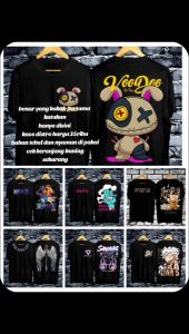 Baju Kaos Distro Pria Bear Diamon / Pakaian Atasan T-shirt Cowok Lengan Pendek Terlaris Kekinian