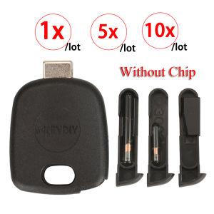 Jingyuqin 1/5/10pcs KEYDIY Universal Transponder Car Key Shell Case KD/VVDI Blades Head with Chip Holder Car Key Housing