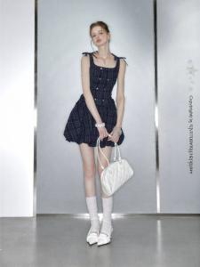 Unifree | Summer New Bow Tie Waist Slimming Princess Dress