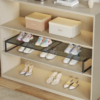Space-saving Extendable Shoe Organizer 2-tier
