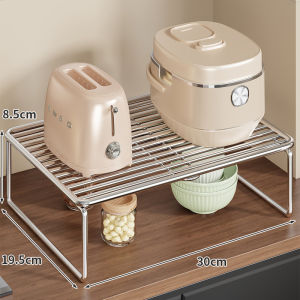 Kitchen Storage Organizer Stainless Steel Shelving Unit Single Layer