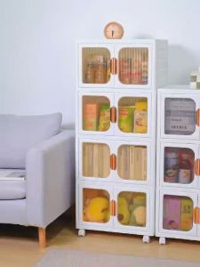 Lemari pakaian serbaguna bisa lipat dan memiliki roda/Lemari roda snack handuk boneka