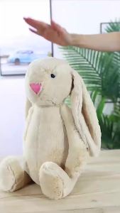 1-4PCS Plush Bunny Doll Childrens Sleepy Soothing Doll Rabbit Dolls Shy Pink Rabbit Doll Children Gift Bedroom Plush Ornament