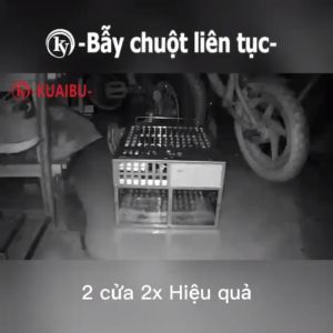 🔥🔥🔥COD【Giá sỉ】Bẫy chuột thông minh Cửa đôi và mở kép bắt chuột hiệu quả và liên tục có thể tái sử dụng(cổ phiếu lớn）