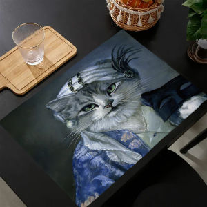 【Cute Pet Paradise】Animal Pattern Placemat 30x40cm Heat-Resistant & Non-Slip Universal Placemat for Kitchen & Dining Room