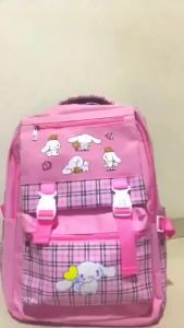 Tas Ransel Sekolah Anak Perempuan CINNAMOROLL Bags PAKETAN FREE 4pcs BOTOL JAM TANGAN NANO SPRAY GANTUNGAN Tas Sekolah Sanrio Korean Style Fashion Ransel Anak Karakter Tas Cinnamoroll Tas Kuromi Melody Tas Sekolah Anak Perempuan SD SMP SMA Kuliah Remaja