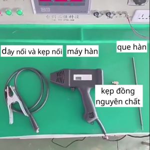 Máy hàn xung kết hợp hàn lẫn chì hànsúng hàn 150w mỏ hàn thiếc dạng súng tự đẩy tặng thêm 1 cuộn thiếc
