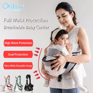 Orzbow Baby Carrier Side Waist Protection Upgraded For Greater Safety Summer Breathable Mesh Baby Carrier 0-4 Year Old